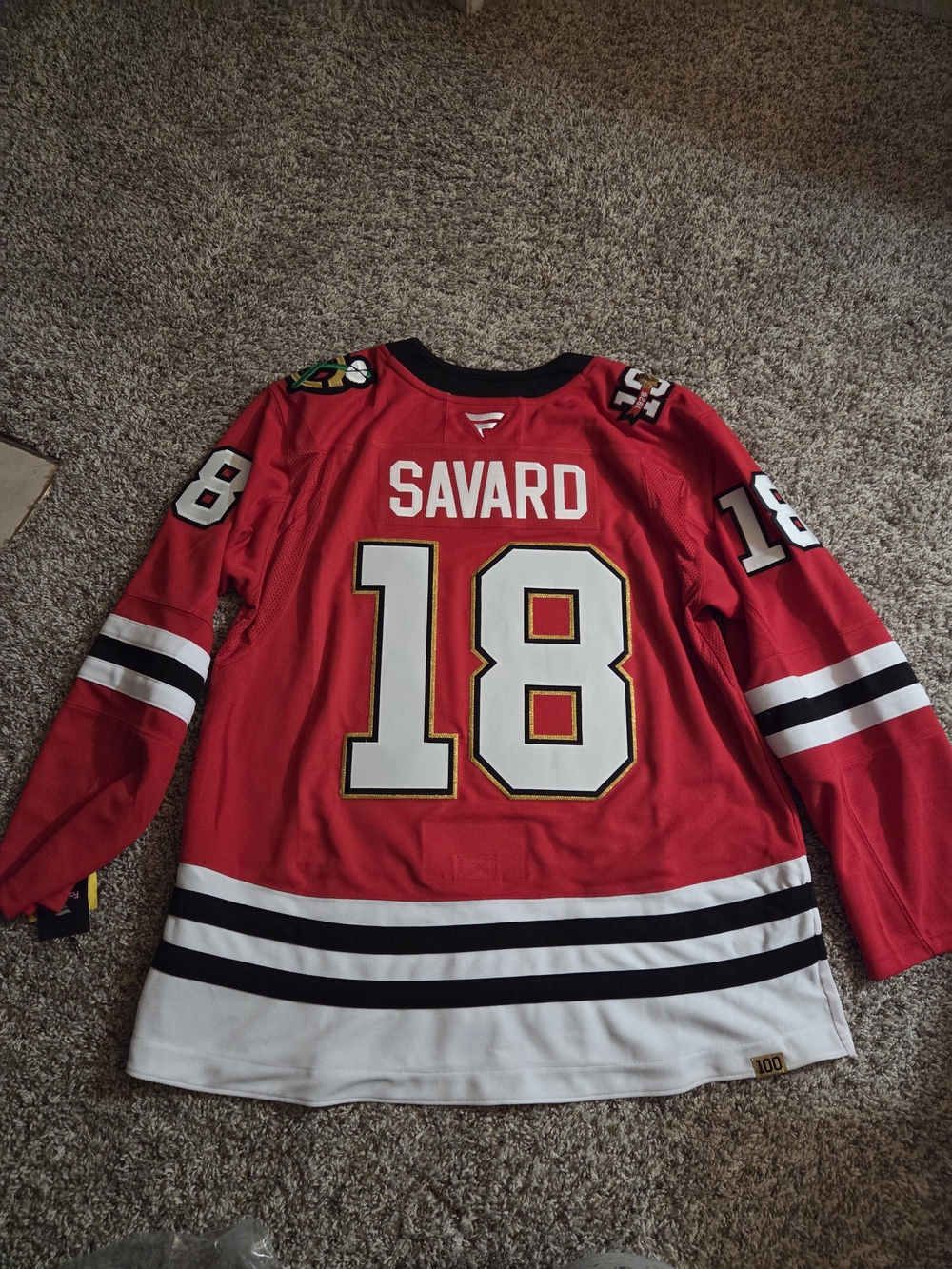 Chicago Blackhawks NHL Hockey Jersey - Savard - Size 56 - Picture 3 of 7